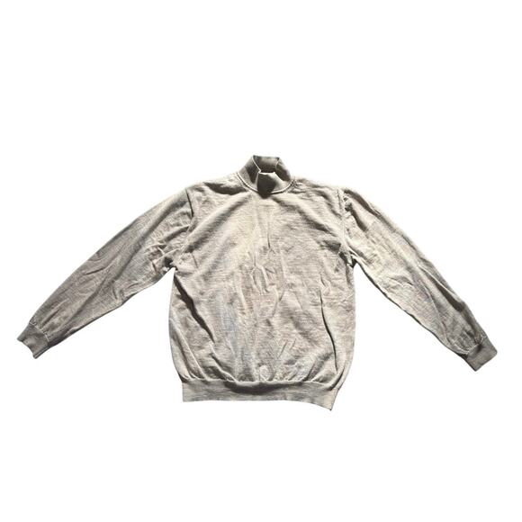 Alfani Grey Turtleneck Sweater Size XL Woolmark Merino Extrafine 100% Wool - Picture 3 of 8